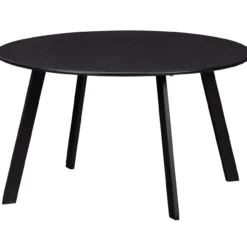Fer tuin bijzettafel o70 cm metaal zwart