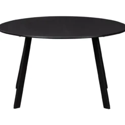 Fer tuin bijzettafel o70 cm metaal zwart