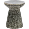 Fleck bijzettafel 43xo35 cm keramiek donkergrijs melange