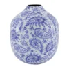 Flesvaas Paisley Blauw #2
