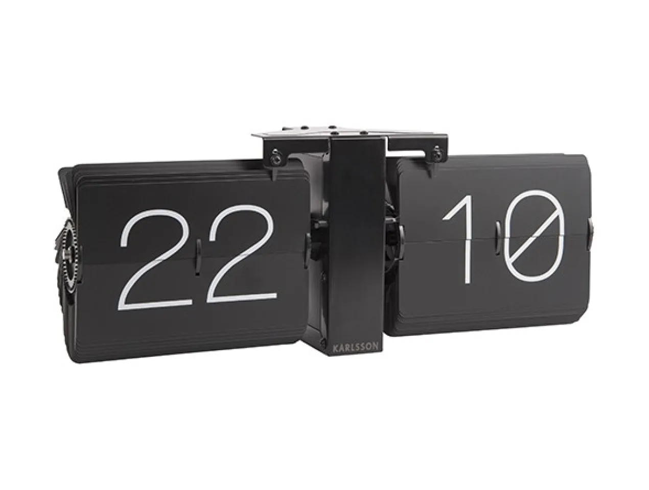 Flip clock No Case black, matt black stand