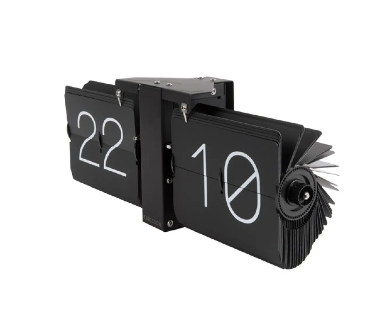 Flip clock No Case black, matt black stand