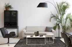 Floor lamp arc black