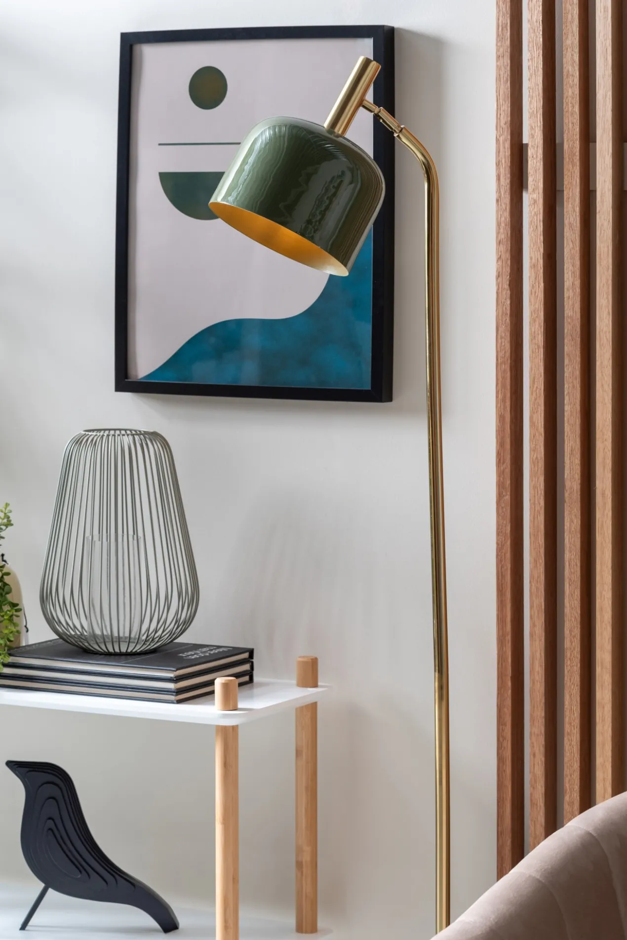 Floor lamp Smart enamel jungle green