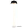 Floor lamp Waved enamel black