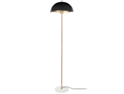 Floor lamp Waved enamel black