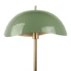 Floor lamp Waved enamel jungle green