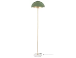 Floor lamp Waved enamel jungle green