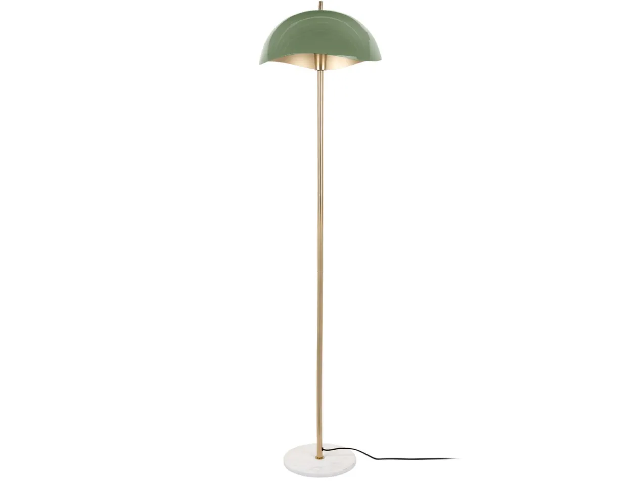 Floor lamp Waved enamel jungle green