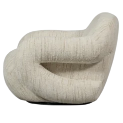 Folke fauteuil chenille naturel melange