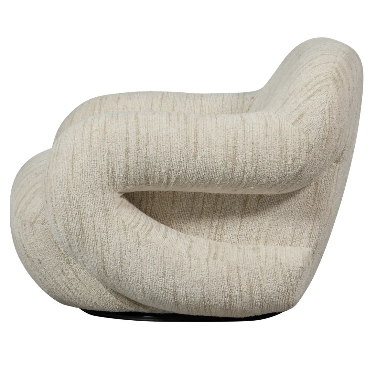 Folke fauteuil chenille naturel melange