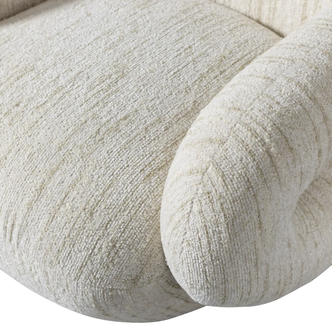 Folke fauteuil chenille naturel melange