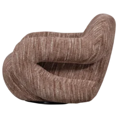 Folke fauteuil chenille oudroze melange