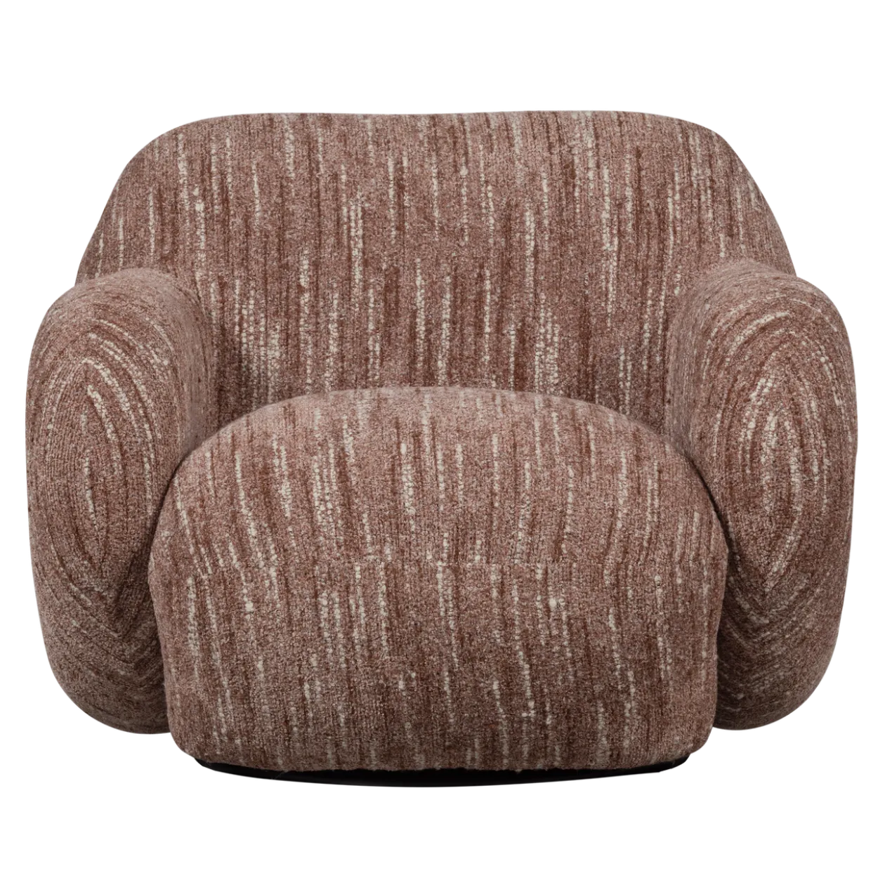 Folke fauteuil chenille oudroze melange