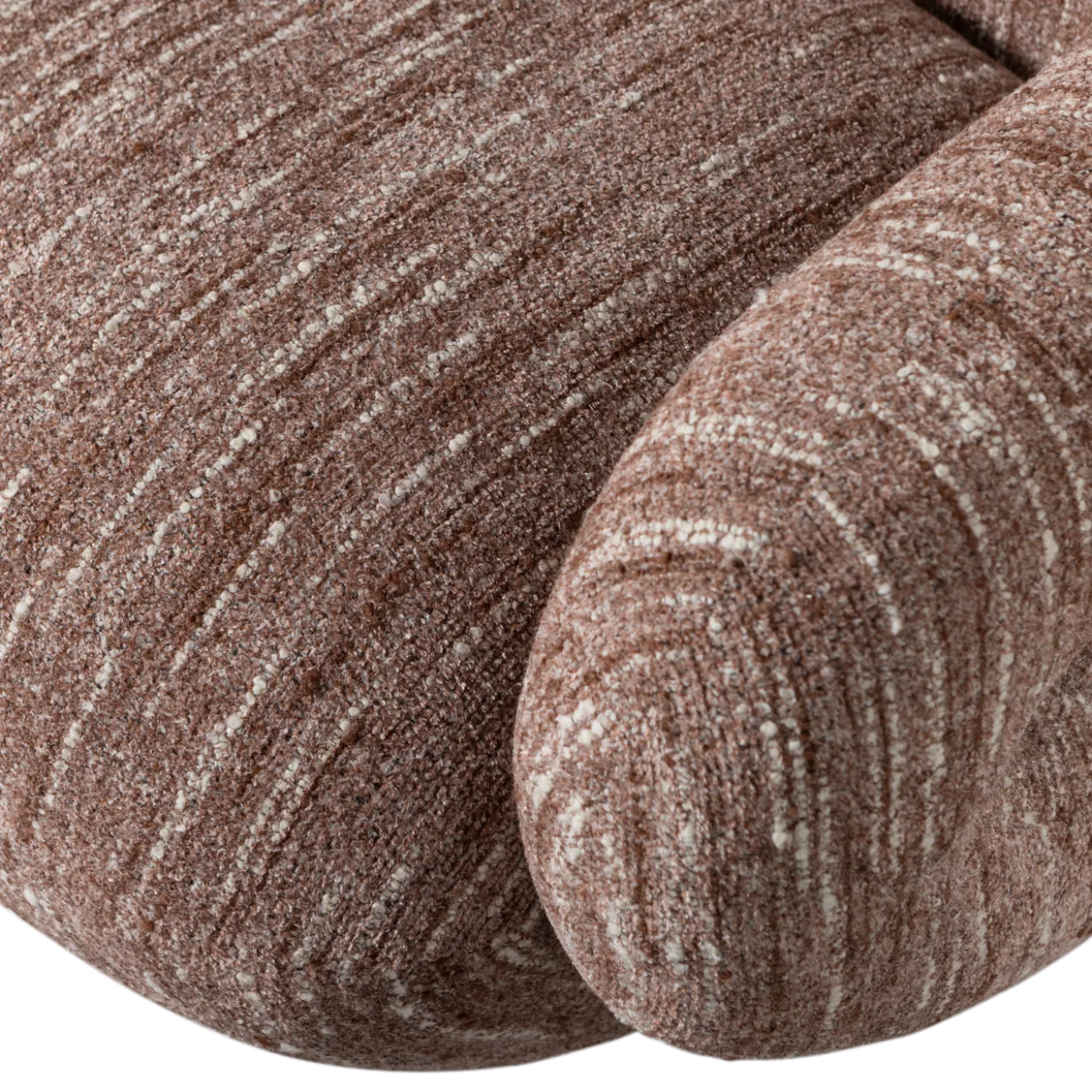 Folke fauteuil chenille oudroze melange