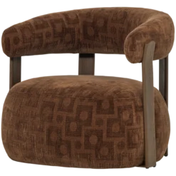 Foon fauteuil 3d structuurstof bruin [fsc]