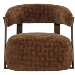 Foon fauteuil 3d structuurstof bruin [fsc]