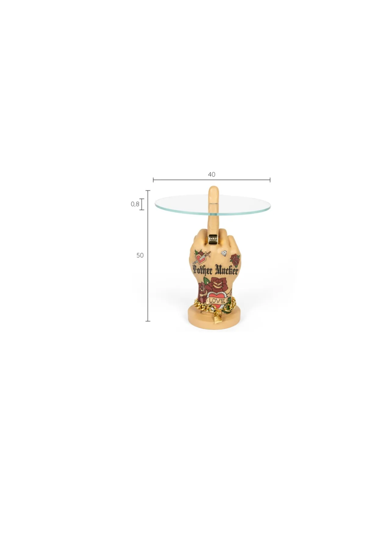 FOTHER MUCKER SIDE TABLE LOVE