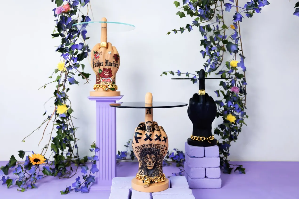 FOTHER MUCKER SIDE TABLE LOVE