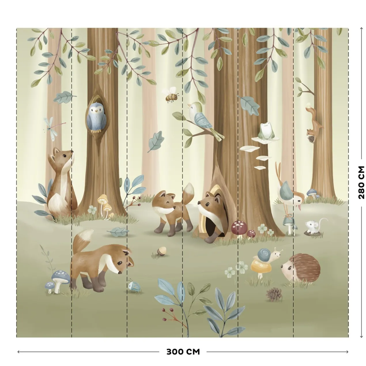 Fotobehang Forest Friends