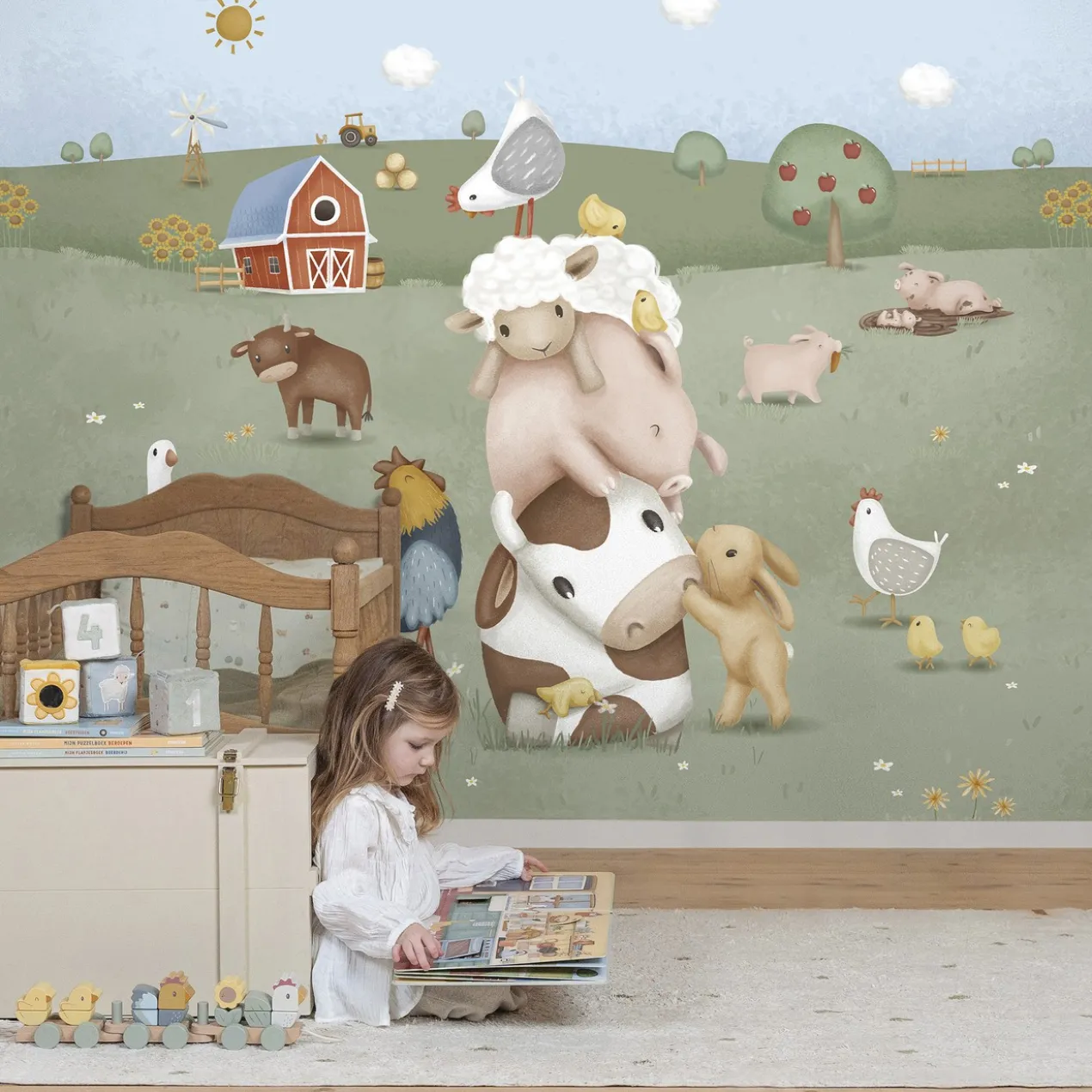 Fotobehang Little Farm
