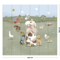 Fotobehang Little Farm