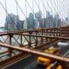 Foto op plexiglas Brooklyn Bridge 120x120 cm