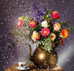 Foto op plexiglas Magic Tea Time 74 x 74 cm