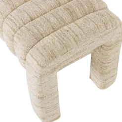 Frex gestoffeerd bankje boucle naturel [fsc]