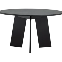Fries eettafel o129 cm eiken blacknight [fsc]