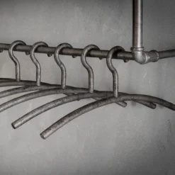 Garderobehanger metaal (set van 6) Vintage zilver