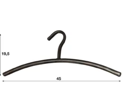 Garderobehanger metaal (set van 6) Vintage Zwart