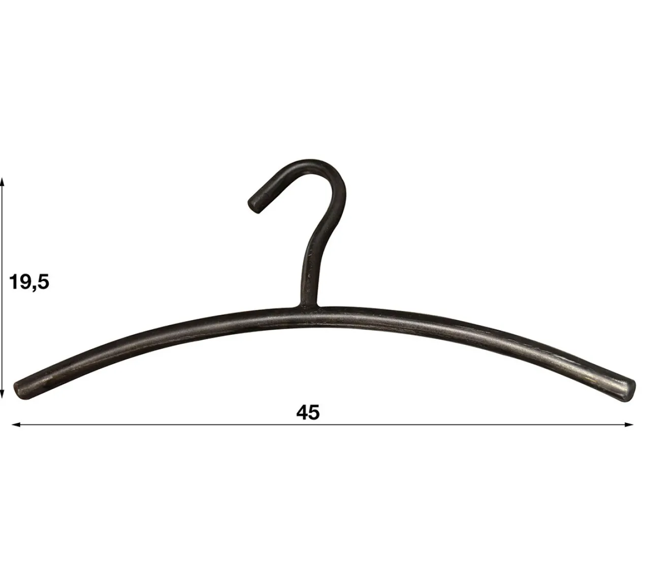 Garderobehanger metaal (set van 6) Vintage Zwart