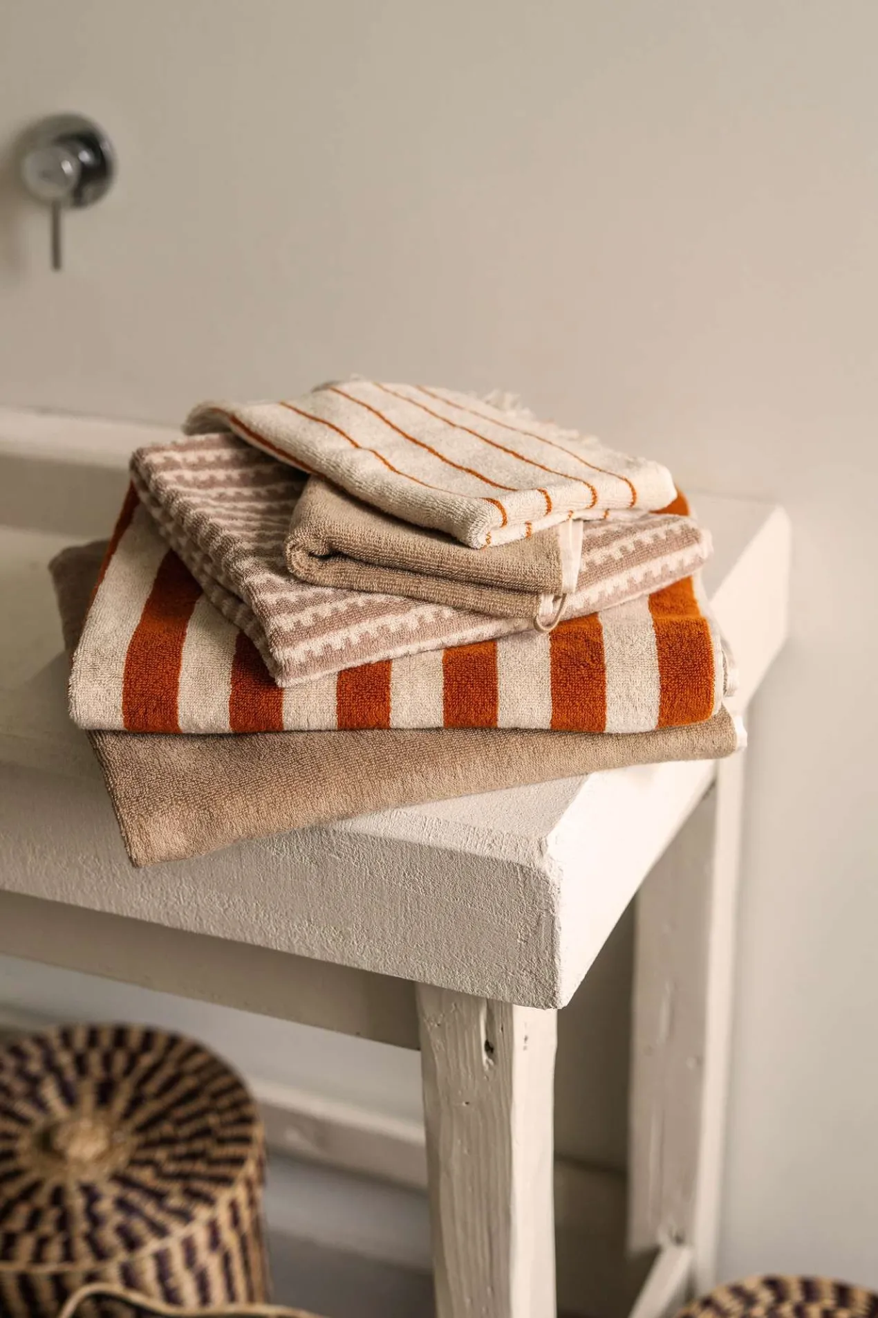Gastendoekje Ellis beige 30x50 cm - set van 2