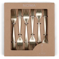 Gebaksvorkjes Noma champagne - set van 6