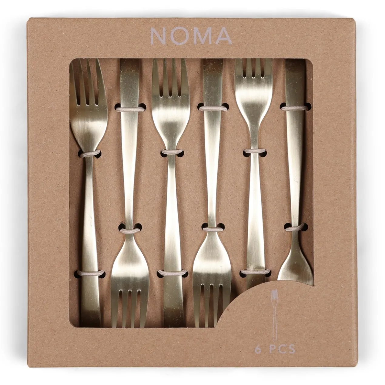 Gebaksvorkjes Noma champagne - set van 6