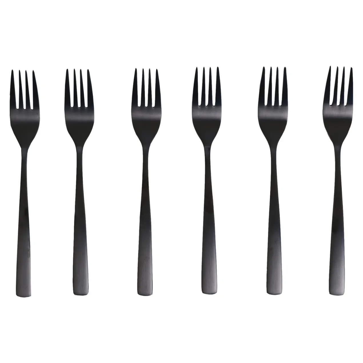 Gebaksvorkjes Noma zwart - set van 6