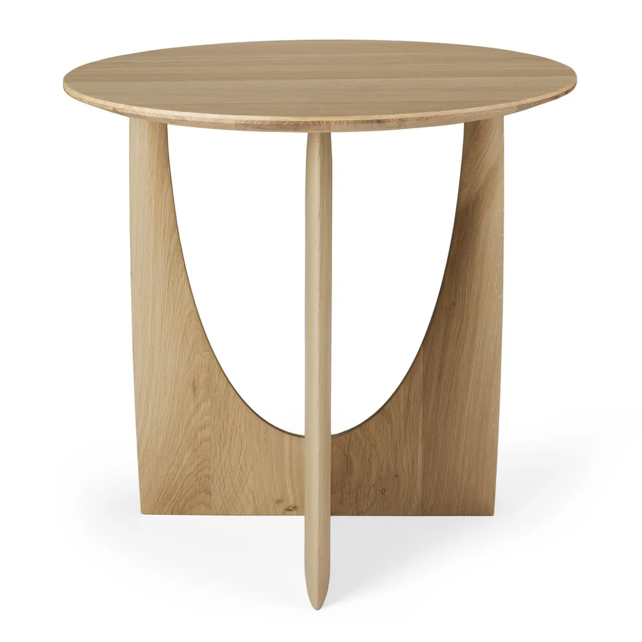 Geometric bijzettafel - eiken