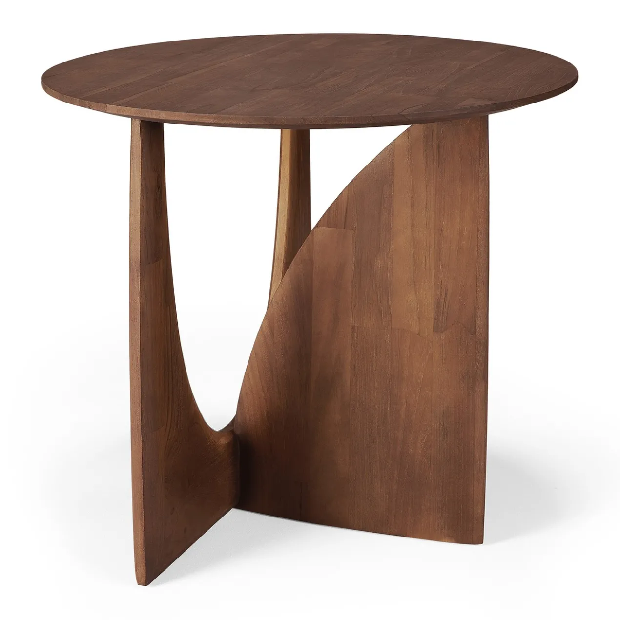 Geometric bijzettafel - teak