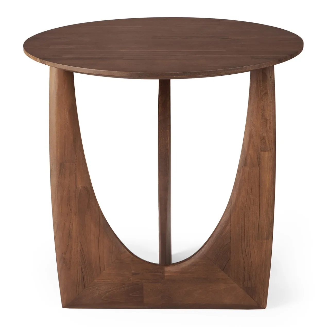 Geometric bijzettafel - teak