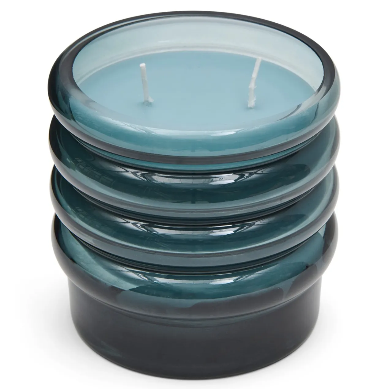Geurkaars Bubbly blue small Cedar Fig