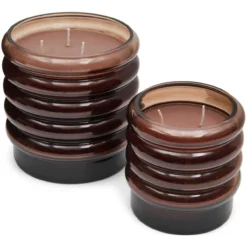 Geurkaars Bubbly dark brown small Tonka & Myrrh