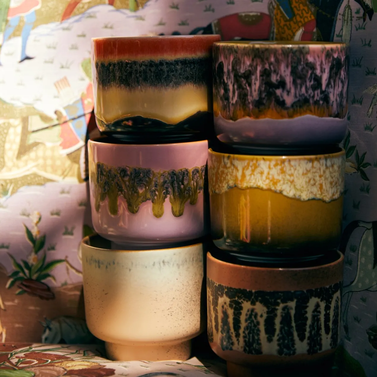 Geurkaars 70's Ceramics tulum