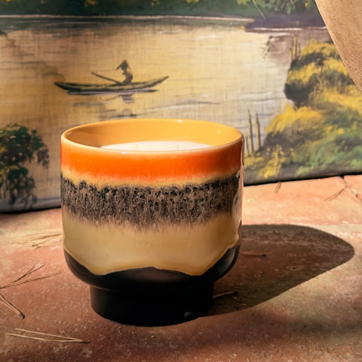 Geurkaars 70's Ceramics tulum