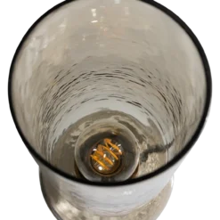 Gigi tafellamp gehamerd glas 38xo15cm naturel