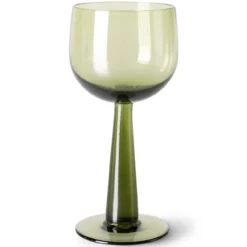 Glas Emeralds Wine Glass tall olive green - set van 4