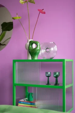 Glas Emeralds Wine Glass tall olive green - set van 4