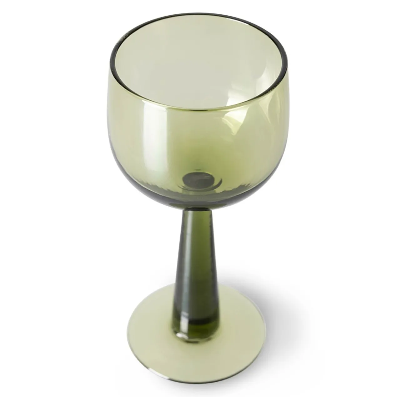 Glas Emeralds Wine Glass tall olive green - set van 4