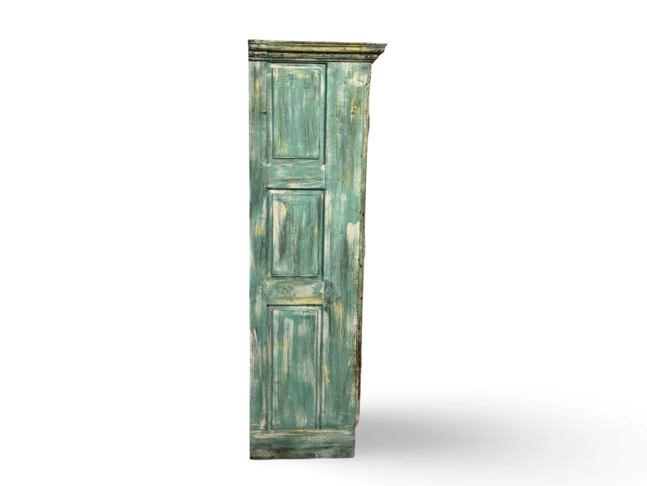 Glaskast 2 deur turquoise uniek