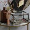 Goddess sidetable antique brass